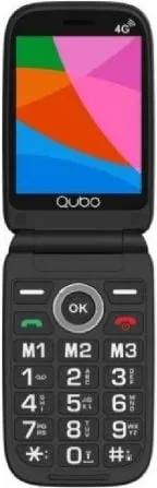 Teléfono Móvil Qubo X-D340 4G para Personas Mayores/ Negro