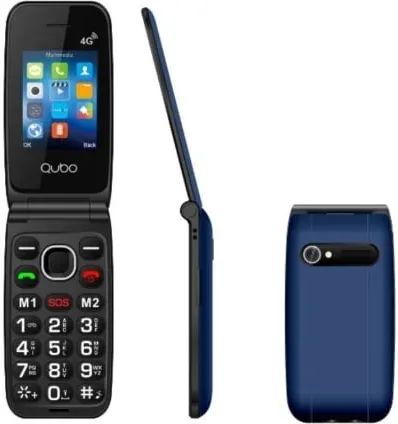Teléfono Móvil Qubo NEONW-BL 4G para Personas Mayores/ Azul