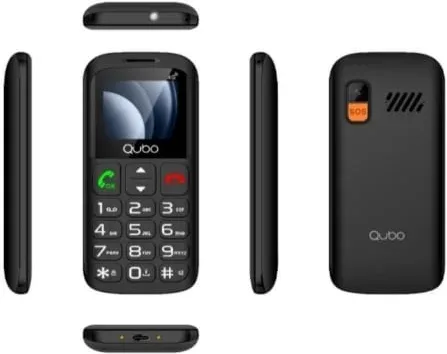 Teléfono Móvil Qubo P-186BKC 4G para Personas Mayores/ Negro