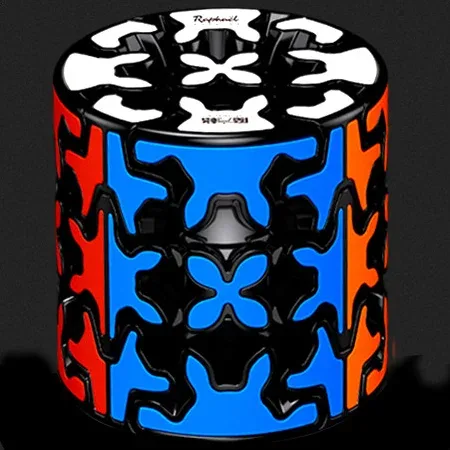 Cubo de rubik qiyi gear barrel 3x3 bordes negros