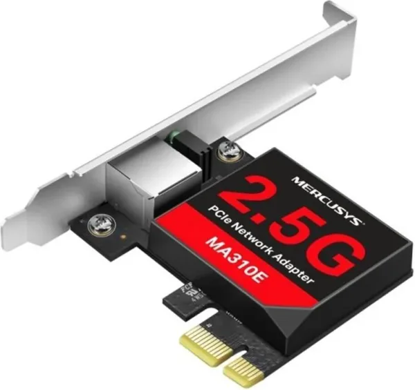 Tarjeta de red mercusys ma310e 1x 2.5gbps rj45 pci express