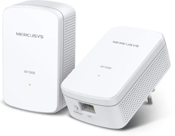 Mercusys 1000 Mbps High-Speed Transfer Rate - Fast And Stable Transmissions With Advanced Homeplug Av2 Super-Fast Wired Connection - a Gigabit Port Provides High-Speed Internet To Pcs, Iptvs, And Game Consoles