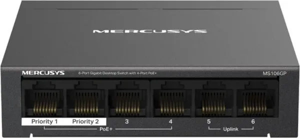Switch mercusys ms106gp 6 puertos