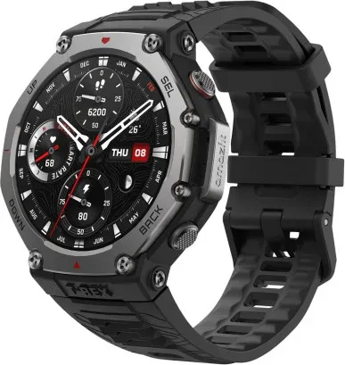 Amazfit T-Rex 3 3,81 cm (1.5") AMOLED Digital 480 x 480 Pixeles Pantalla táctil Negro WiFi GPS (satélite)