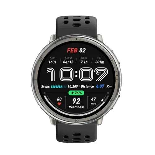 Amazfit Active 2 Black Sport Silicone