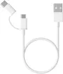 Cable Xiaomi Mi 2-In-1 Micro USB-C  Blanco 30Cm
