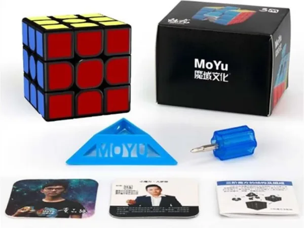 Cubo de rubik moyu meilong 3x3 magnetico negro