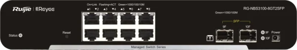 SWITCH RUIJIE REYEE RG-NBS3100-8GT2SFP GIGALAN 8p SFP 2p L2 GESTIONABLE