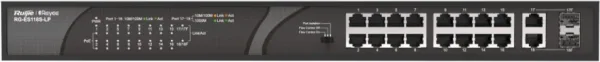 SWITCH RUIJIE REYEE RG-ES118S-LP 10/100 16p GIGALAN 2p PoE