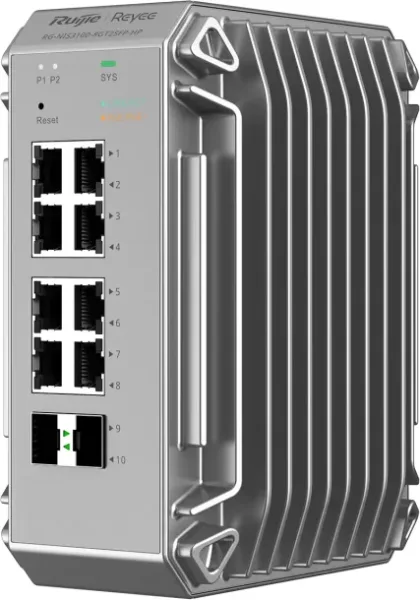 Switch Industrial Ruijie Managed PoE 8G Rj45 2 Sfp Gigabit Layer2
