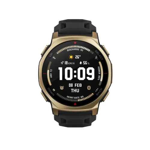 Amazfit T-rex 3 Pro 3,35 cm (1.32") AMOLED 44 mm Digital 466 x 466 Pixeles Pantalla táctil Oro WiFi GPS (satélite)