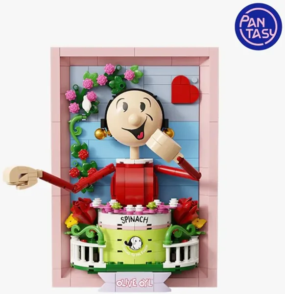 Retrato 3d popeye set de construccion olivia 21 cm