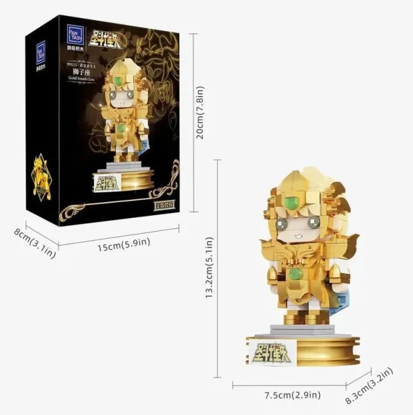 Leo mini set construccion 13 cm saint seiya