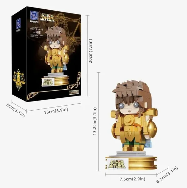 Libra mini set construccion 13 cm saint seiya