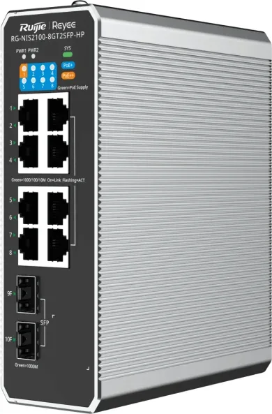 Switch Ruijie Reyee Rg-Nis2100-8Gt2Sfp-Hp