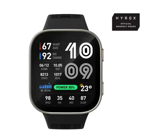Amazfit Bip Max 5,26 cm (2.07") AMOLED Digital 432 x 514 Pixeles Pantalla táctil Negro WiFi GPS (satélite)