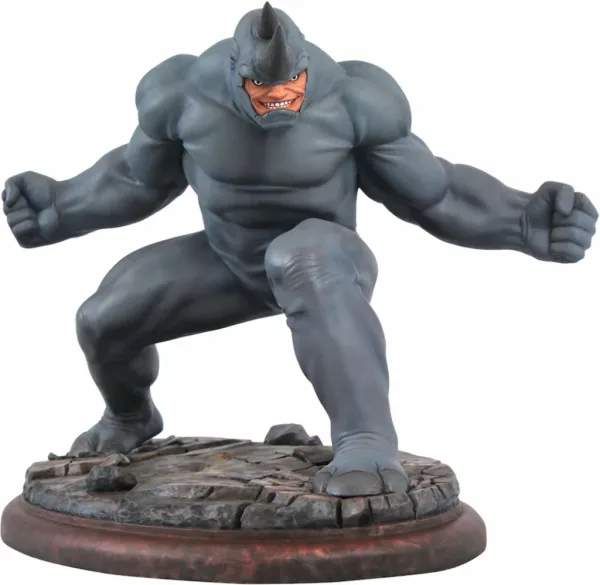 Figura diamond select toys marvel comic premiere collection spider - man rhino
