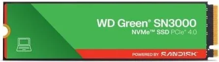 Disco SSD SanDisk WD Green SN3000 500GB/ M.2 2280 PCIe Gen4