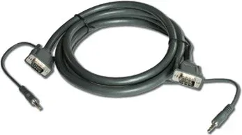 Kramer Electronics 15-pin HD + 3.5mm Audio Cable 0,9 m VGA (D-Sub) + 3,5mm Negro