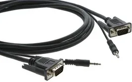 Kramer Electronics 15-pin HD + 3.5mm Audio Micro Cable 0,9 m VGA (D-Sub) + 3,5mm Negro