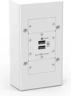 Kramer Electronics OWB-2G/EU/GB caja de tomacorriente Blanco