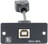 Kramer Electronics Wall Plate Insert - USB (B/A) caja de tomacorriente Negro