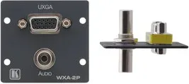 Kramer Wall Plate Insert - 15-Pin HD & 3.5Mm Stereo Audio Negro (Wxa-2P(B)) 85-70580399