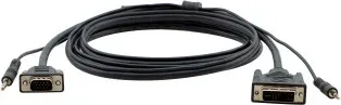 Kramer Electronics 4.6m, DVI-I/3.5mm - VGA/3.5mm 4,6 m DVI-I/3.5mm VGA/3,5mm Negro