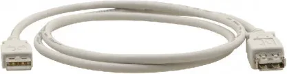 Kramer Electronics USB-A (M) to USB-A (F) 2.0, 0.3m cable USB 0,3 m USB A Blanco
