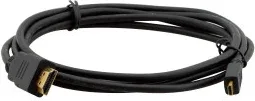 Kramer Electronics C-HM/HM/A-D cable HDMI 3 m HDMI tipo A (Estándar) HDMI tipo D (Micro) Negro
