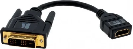 Kramer Electronics DVI-D (M) to HDMI (F) 0,3 m Negro