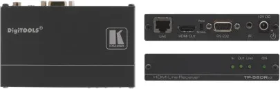Kramer Electronics TP-580RXR extensor audio/video Receptor AV Negro