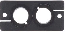 Kramer Electronics WCP-2 placa de pared y cubierta de interruptor