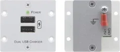Kramer Electronics W-2UC(G) placa de pared y cubierta de interruptor Gris