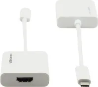 Kramer Electronics ADC-U31C/HF adaptador de cable de vídeo 0,17 m USB Tipo C HDMI tipo A (Estándar) Blanco