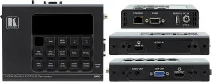 Kramer Electronics 860 extensor audio/video Negro