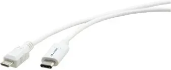 Kramer Electronics C-USB/CMICROB-3 cable USB 0,9 m USB 2.0 USB C Micro-USB B Blanco
