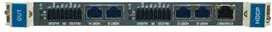 KRAMER 4–Channel 4K60 4:2:0 HDMI over Extended Reach HDBaseT Output Card with Selectable Embedded or De–embedded Analog Audio (DTAxr-OUT4-F32)