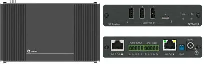 Kramer Electronics EXT3-UE-R Receptor de red Negro 100 Mbit/s