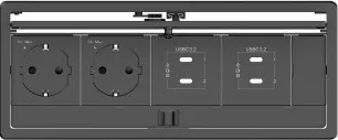 Kramer Electronics T-IN4-REC2(B) Negro
