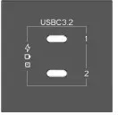 Kramer Room Connectivity Passive Black Module With 1 Usbc Ff Port Input. Male Output- Md-C/Cm(B) (80-000357)