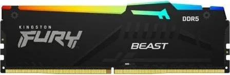 Memoria RAM Kingston FURY Beast RGB 16GB/ DDR5/ 5600MHz/ 1.25V/ CL40/ DIMM