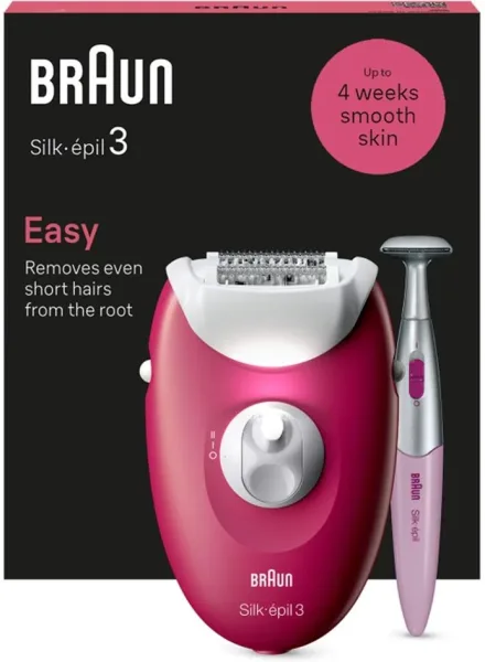 Depiladora Electrica Braun Silk-Epil 3 Se3-202 Rodillo Masaje Luz Smartlight
