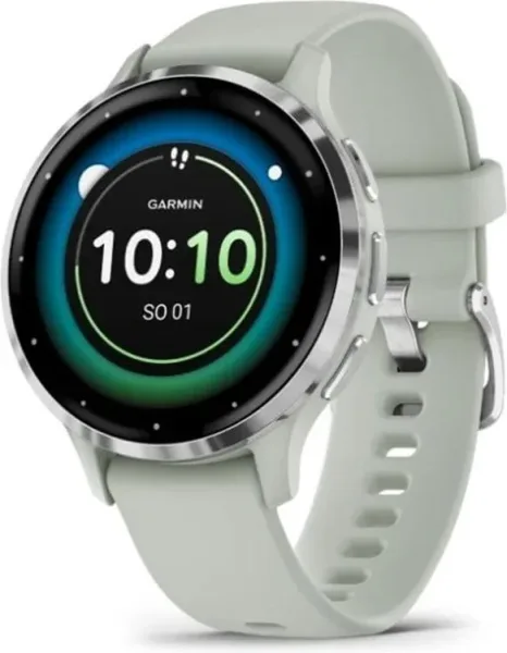 Garmin venu 3s - smartwatch premium con GPS - amoled - funciónes avanzadas de salud y forma física - más de 30 aplicaciónes deportivas - 10 días de autónomía - verde