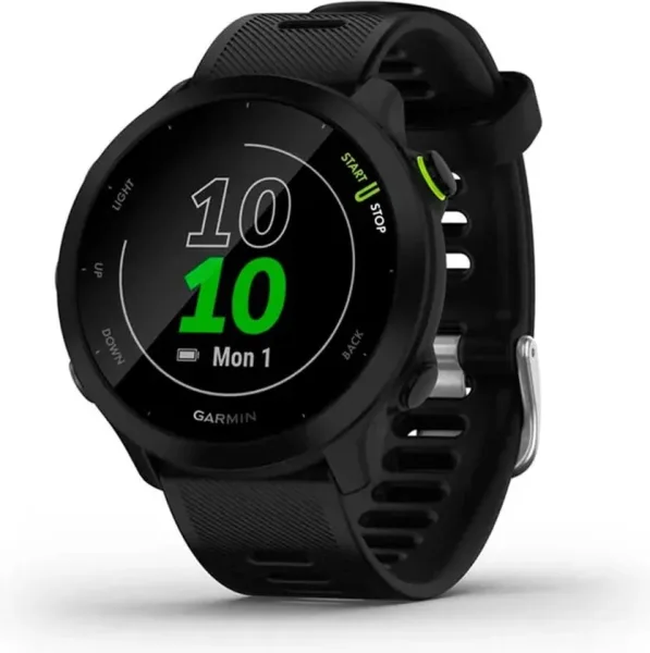 Smartwatch garmin forerunner 55 bt GPS 42mm mip negro resistencia agua 5atm pulsómetro sueño