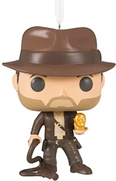 Adorno de navidad funko indiana jones figura de resina