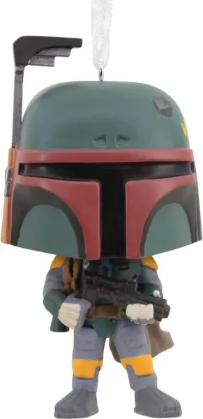 Adorno de navidad funko star wars boba fett figura de resina