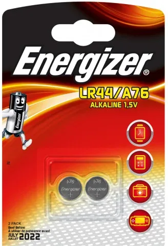 Blister 2 Pilas de Boton Modelo A76/Lr44 Energizer 639317