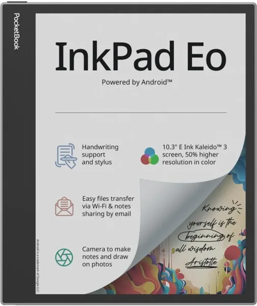 E - note pocketbook inkpad eo ereader 10.3 pulgadas 64gb gris niebla - mist grey