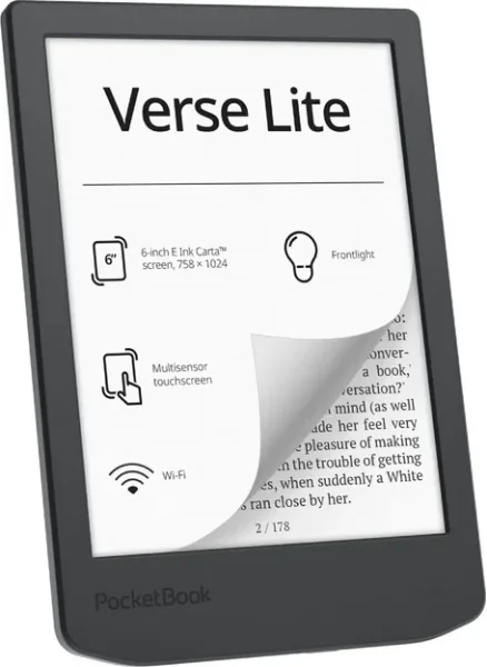Libro electronico ebook pocketbook verse lite 6 pulgadas 8gb midnight grey